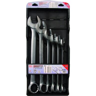 Kombinuotų raktų rinkinys 6 vnt, XXL, DIN, 34-50 mm "Bgs-technic"