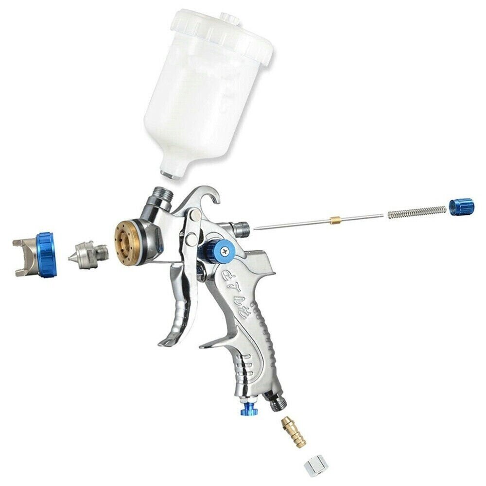 Dažymo pistoletas su aksesuarais HVLP 600 cm³ Ø 1.4 mm / Ø 1.7 mm / Ø 2.0 mm 1 Dažymo pistoletas su aksesuarais HVLP 600 cm³ Ø 1.4 mm / Ø 1.7 mm / Ø 2.0 mm 1