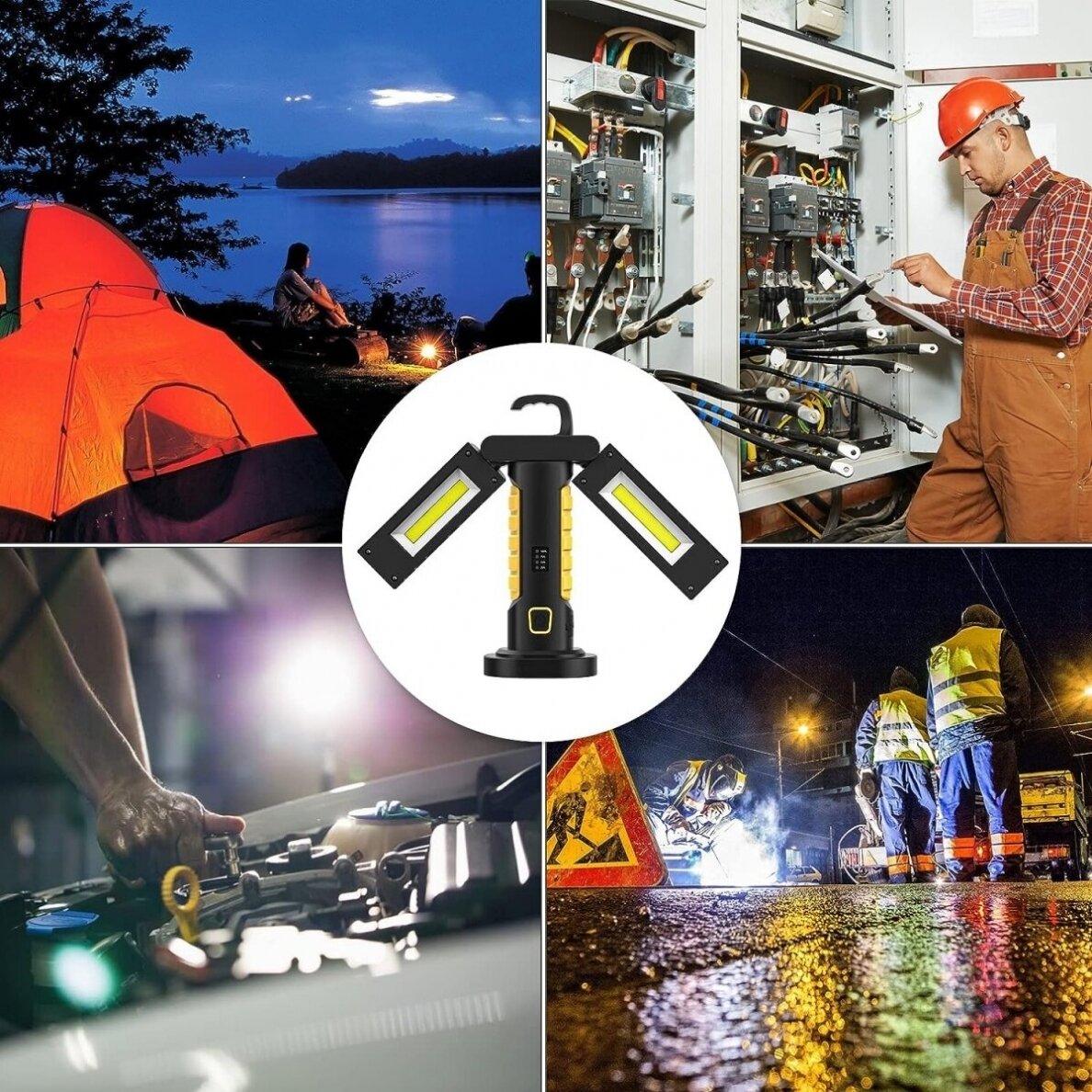 Darbo lempa akumuliatorinė COB chip + CREE XPG 2 COB 1200 lm 8 Darbo lempa akumuliatorinė COB chip + CREE XPG 2 COB 1200 lm 8