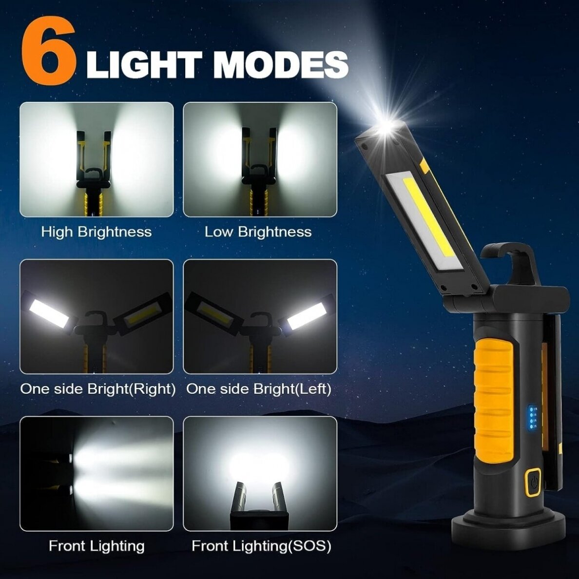 Darbo lempa akumuliatorinė COB chip + CREE XPG 2 COB 1200 lm 3 Darbo lempa akumuliatorinė COB chip + CREE XPG 2 COB 1200 lm 3