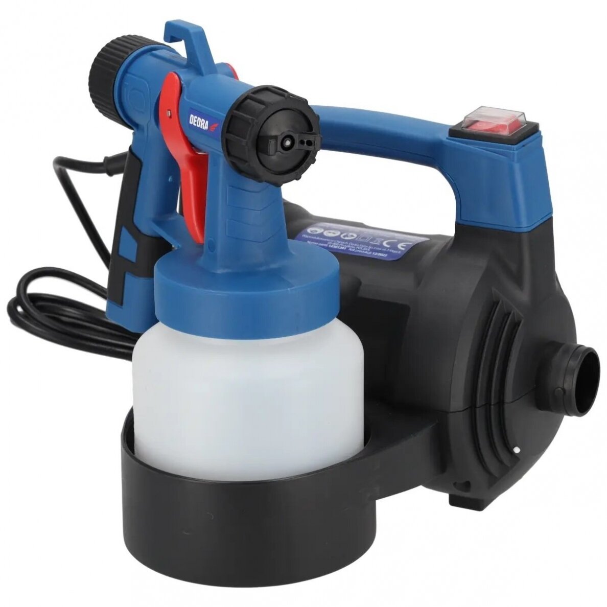 Dažymo įrenginys HVLP 650W 2,5mm DEDRA DED7414 3 Dažymo įrenginys HVLP 650W 2,5mm DEDRA DED7414 3