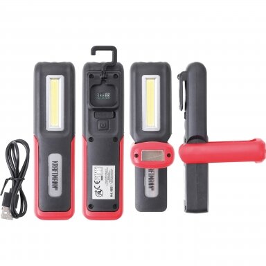 Darbinė rankinė lempa 3W COB LED