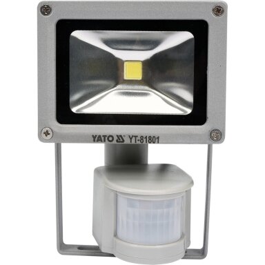 Darbo lempa COB LED 10W, 700Lm su judesio davikliu Darbo lempa COB LED 10W, 700Lm su judesio davikliu