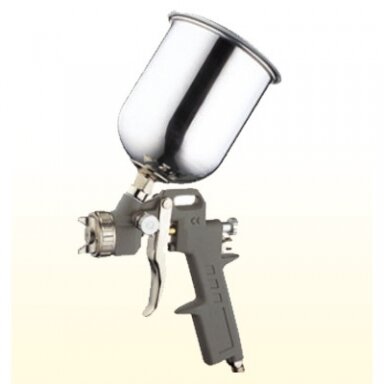 Dažymo pistoletas 0.6l, Ø1.7mm, aliuminis bakelis Dažymo pistoletas 0.6l, Ø1.7mm, aliuminis bakelis
