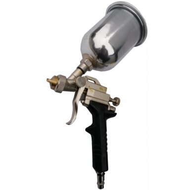 Dažymo pistoletas HVLP Ø0.5mm, mini 250ml. metalinis bakelis