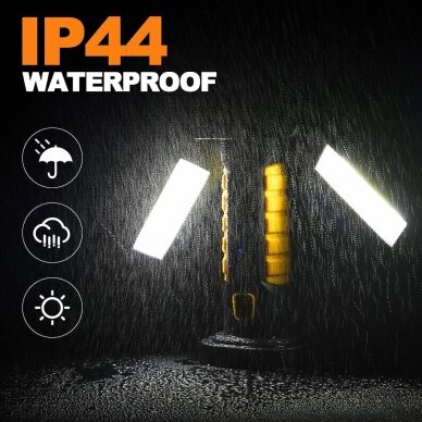 Darbo lempa akumuliatorinė COB chip + CREE XPG 2 COB 1200 lm 9