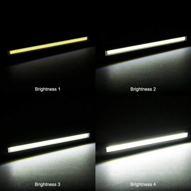Darbo lempa COB-LED, itin plokščia, magnetinė, daug padėčių USB CSW581 11