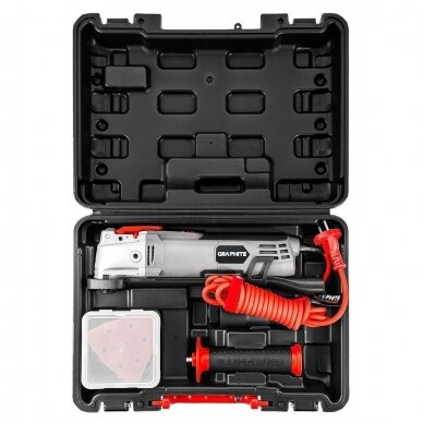 Daugiafunkcinis įrankis su priedais 500W, Graphite 59G025 2 Daugiafunkcinis įrankis su priedais 500W, Graphite 59G025 2