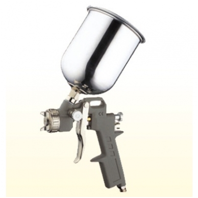 Dažymo pistoletas 0.6l, Ø1.7mm, aliuminis bakelis Dažymo pistoletas 0.6l, Ø1.7mm, aliuminis bakelis