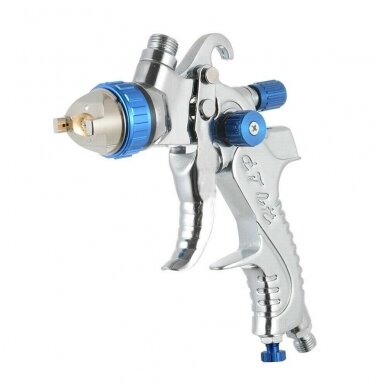 Dažymo pistoletas su aksesuarais HVLP 600 cm³ Ø 1.4 mm / Ø 1.7 mm / Ø 2.0 mm 9 Dažymo pistoletas su aksesuarais HVLP 600 cm³ Ø 1.4 mm / Ø 1.7 mm / Ø 2.0 mm 9