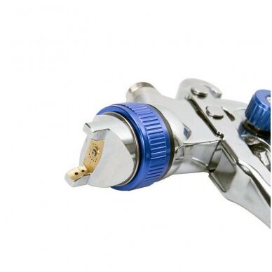 Dažymo pistoletas su aksesuarais HVLP 600 cm³ Ø 1.4 mm / Ø 1.7 mm / Ø 2.0 mm 3 Dažymo pistoletas su aksesuarais HVLP 600 cm³ Ø 1.4 mm / Ø 1.7 mm / Ø 2.0 mm 3