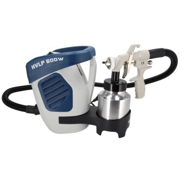 Dažymo pistoletas su kompresoriumi 1L talpa ir 2 purkštukais 600 W HVLP DEDRA DED7413 Dažymo pistoletas su kompresoriumi 1L talpa ir 2 purkštukais 600 W HVLP DEDRA DED7413
