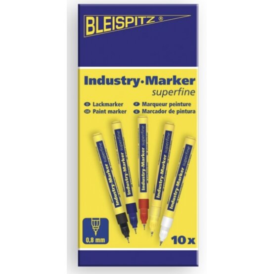 Dažų markeris Bleispitz, juodas 0,8mm 2