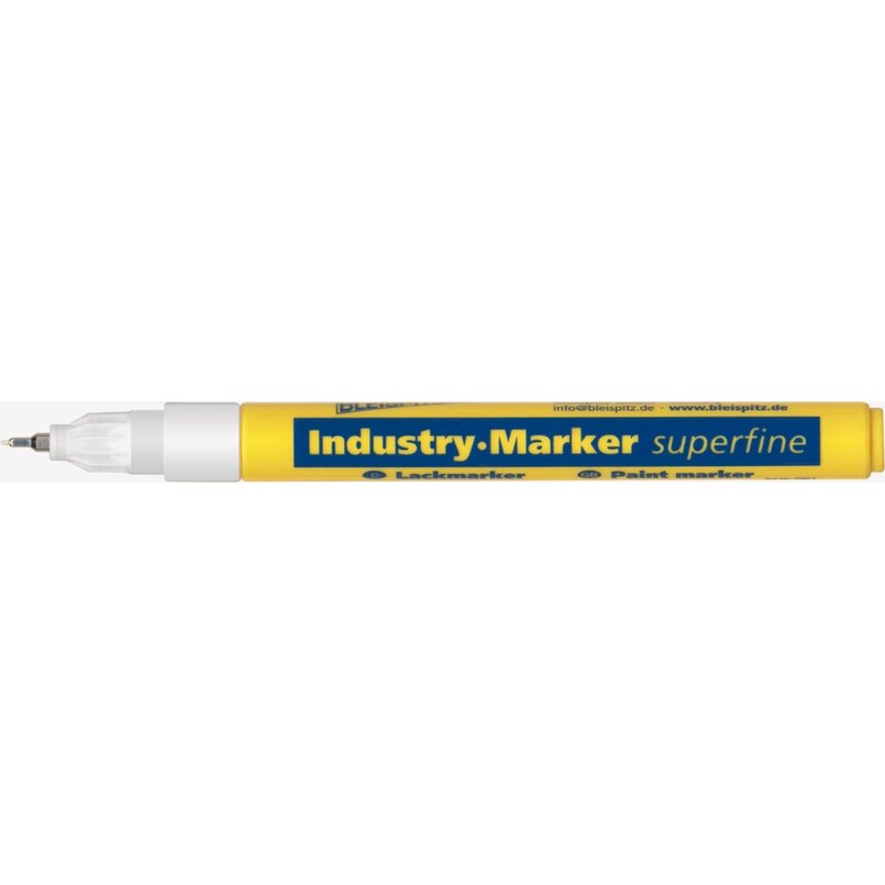 Dažų markeris Bleispitz, baltas 0,8mm Dažų markeris Bleispitz, baltas 0,8mm