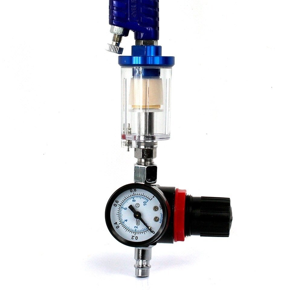 Dažymo pistoletas HVLP 600 cm³ Ø 1.4 mm Ø 1.7 mm, rinkinys 3 in 1 3 Dažymo pistoletas HVLP 600 cm³ Ø 1.4 mm Ø 1.7 mm, rinkinys 3 in 1 3