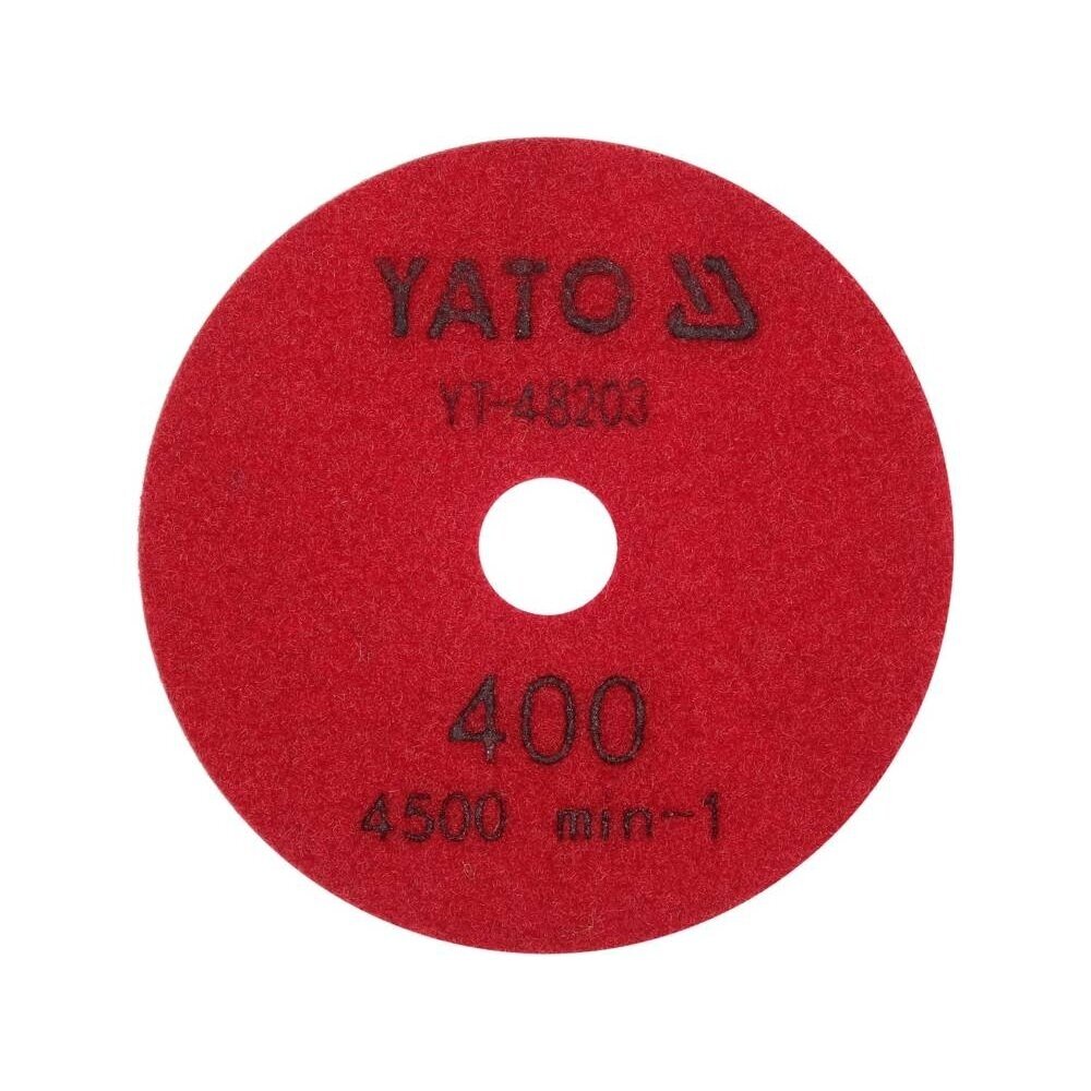 Deimantinis šlifavimo poliravimo diskas akmens masei granitui betonui YATO, 100 mm, P800 1 Deimantinis šlifavimo poliravimo diskas akmens masei granitui betonui YATO, 100 mm, P800 1