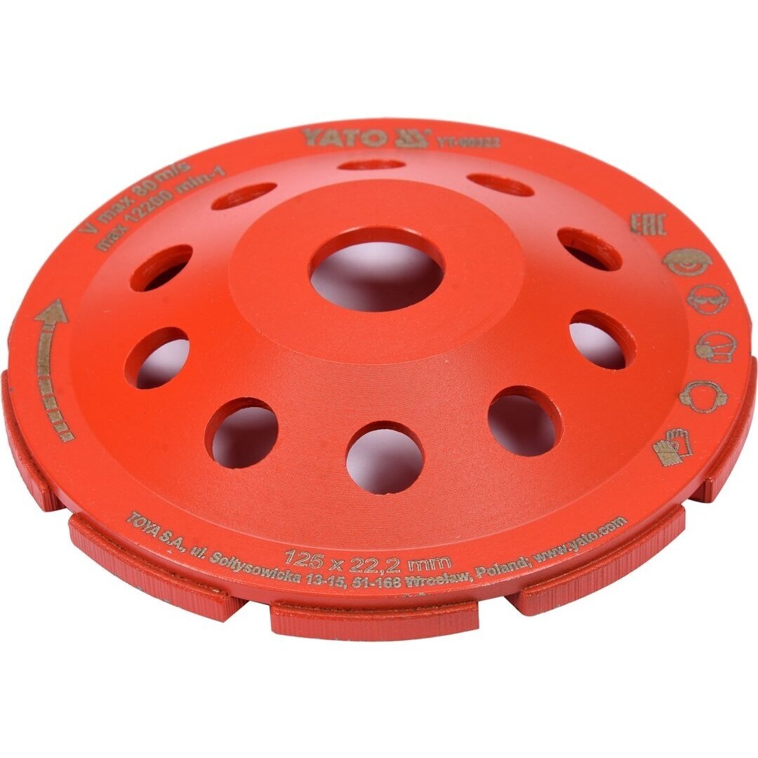 Deimantinis šlifavimo diskas lėkštės tipo M14x125mm YATO 2
