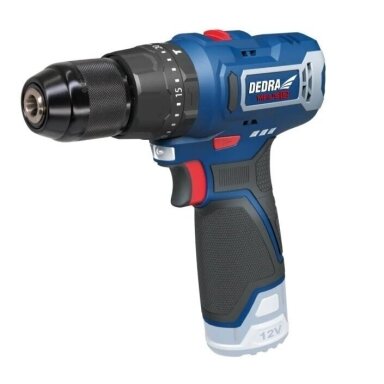 DEDRA MAUS DED7310T06 akumuliatorinis smūginis gręžtuvas–suktuvas 12V DED7331, 32 Nm