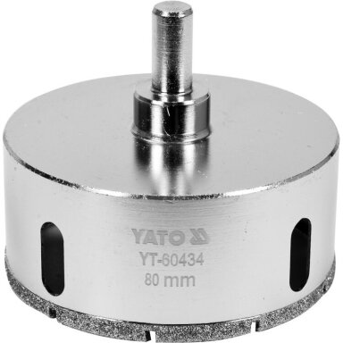 Deimantinė gręžimo karūna cilindrinė 80mm YATO