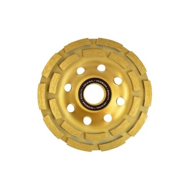Deimantinis betono šlifavimo diskas Double row 125mm x 22.2mm Heidmann