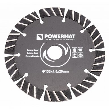Deimantinis diskas mūro frezai 133x4,5x20 mm Deimantinis diskas mūro frezai 133x4,5x20 mm