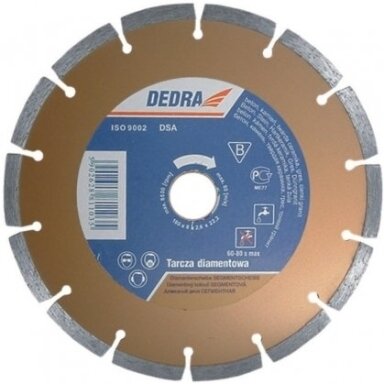 Deimantinis diskas sausam pjovimui 230mmx22.2mm DEDRA H1109