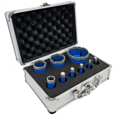 Deimantinių karūnų grąžtų rinkinys | M14 | 6 - 68 mm ESSEN TOOLS