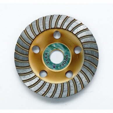 Deimantinis šlifavimo diskas lėkštės tipo 125mm X 22.23 Turbo Profi Deimantinis šlifavimo diskas lėkštės tipo 125mm X 22.23 Turbo Profi
