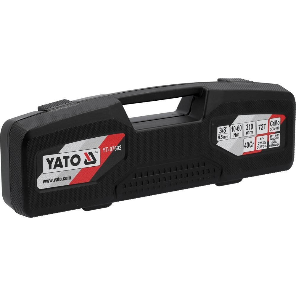 Dinamometrinis raktas | su skale | 10 mm (3/8") | 10-60 Nm YATO 4