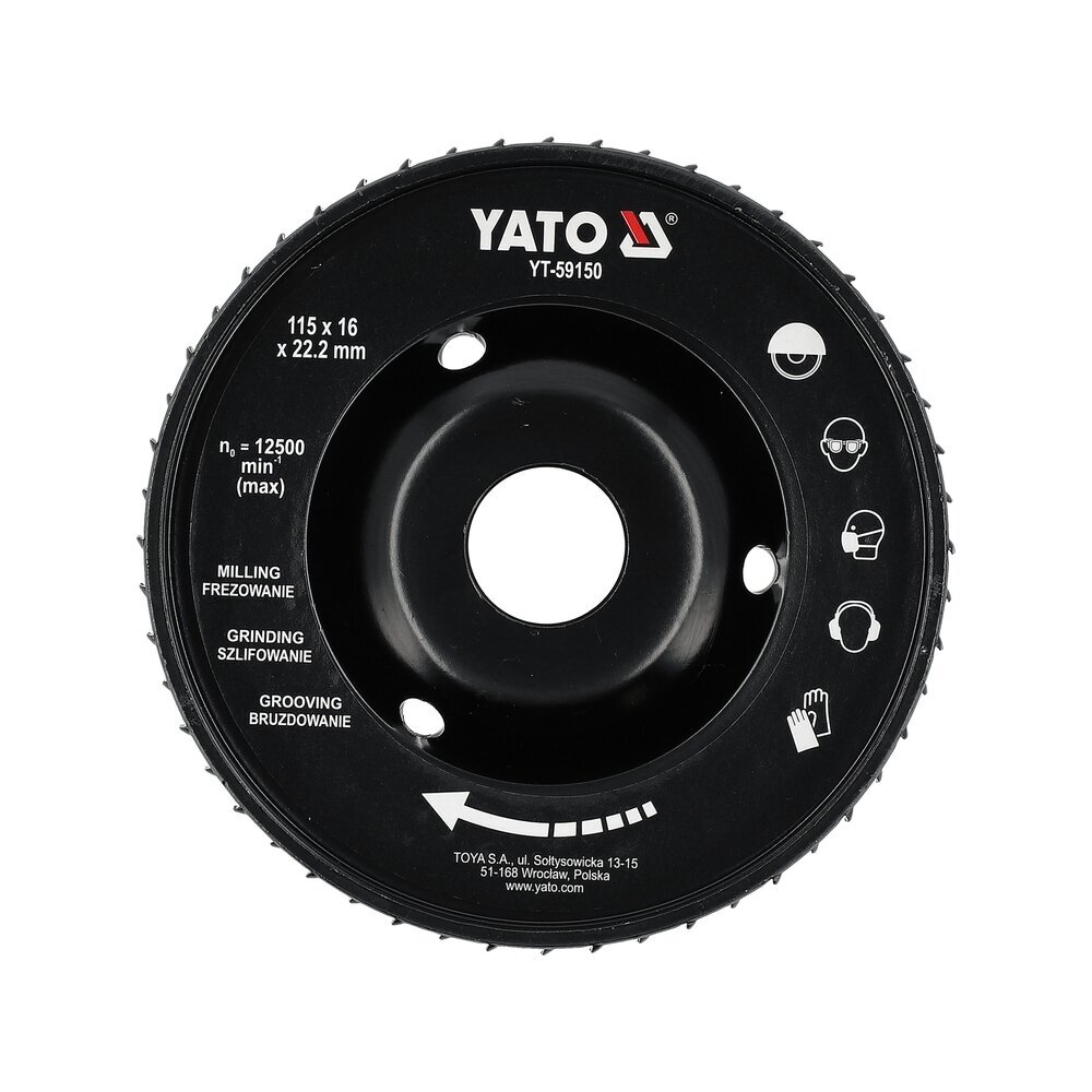 Diskas / freza medžiui | 115 mm / 16 mm YATO 1 Diskas / freza medžiui | 115 mm / 16 mm YATO 1