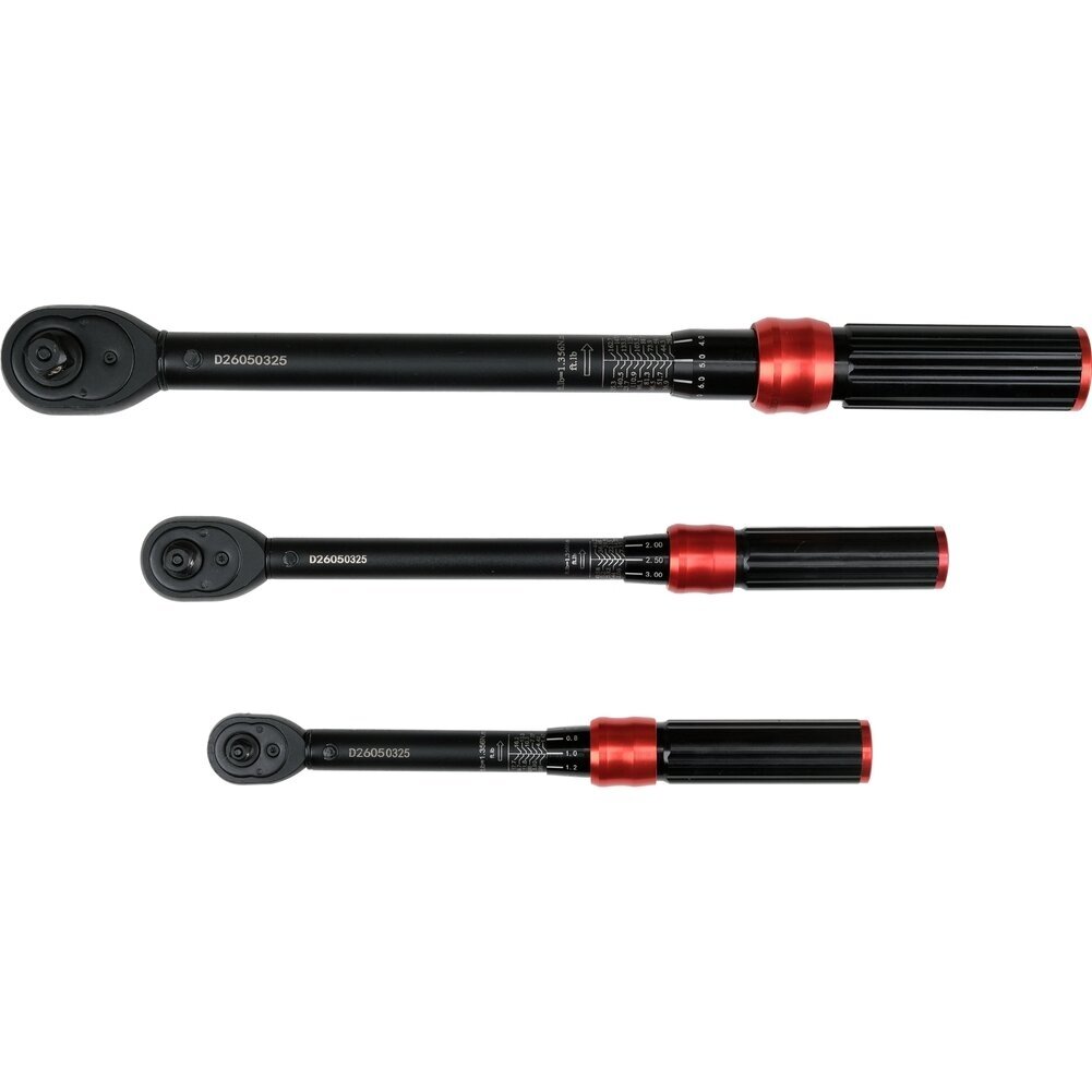 Dinamometrinių raktų 1/4", 3/8", 1/2" ir galvučių 17-24 mm rinkinys | 9 vnt YATO 3