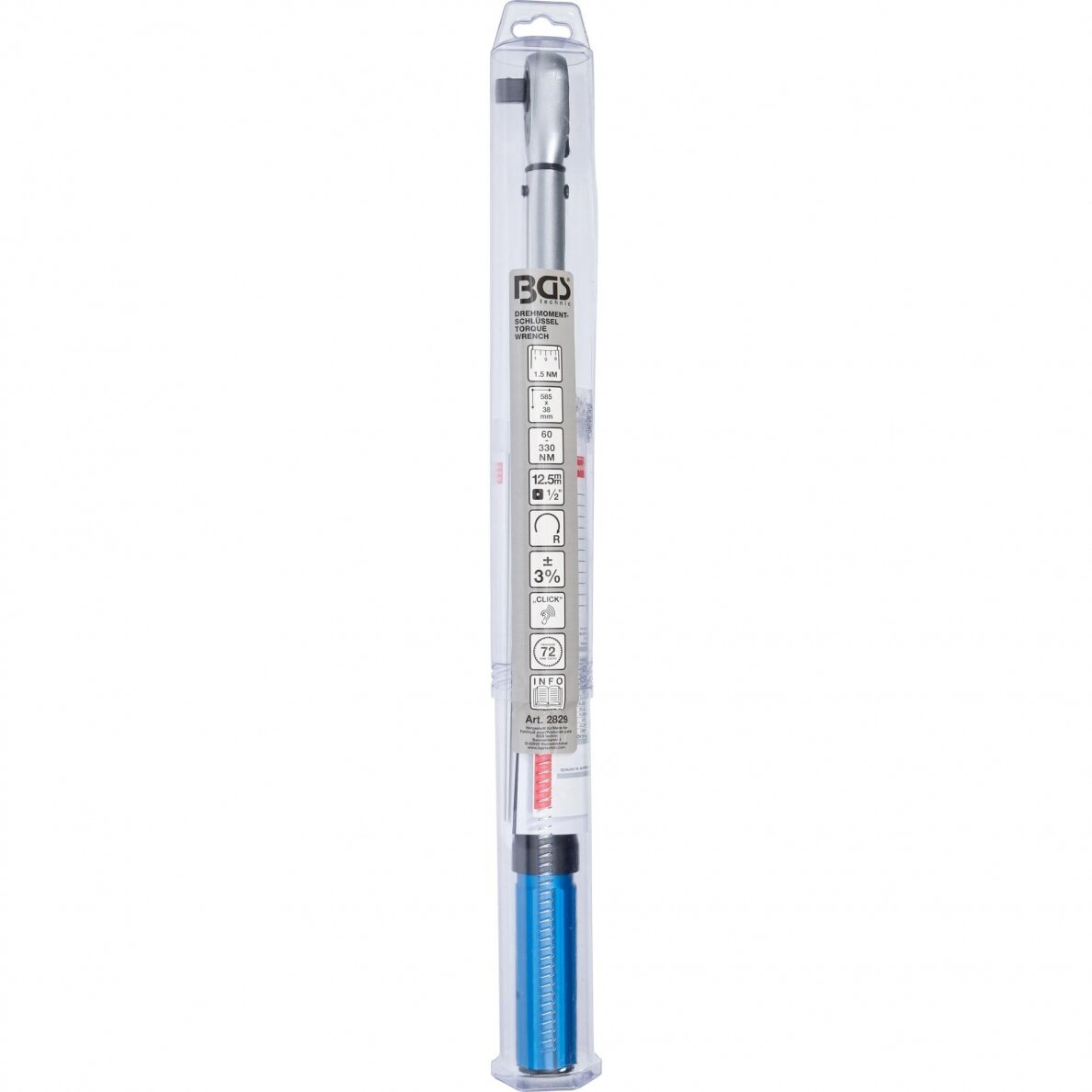 Dinamometrinis raktas 12.5 mm(1/2") 60 - 330 Nm 6