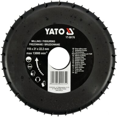 Diskas / freza medžiui | 118 mm / 21 mm YATO Diskas / freza medžiui | 118 mm / 21 mm YATO