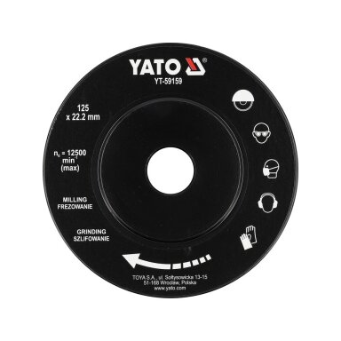 Diskas / freza medžiui | 125 mm YATO Diskas / freza medžiui | 125 mm YATO