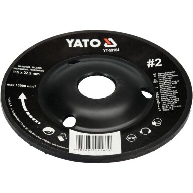 Diskas/freza medžiui 115mm No2 YATO Diskas/freza medžiui 115mm No2 YATO