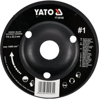 Diskas/freza medžiui 115mm YATO Diskas/freza medžiui 115mm YATO