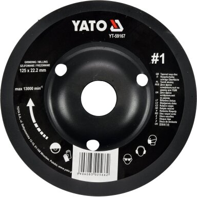 Diskas/freza medžiui | 125 mm YATO Diskas/freza medžiui | 125 mm YATO