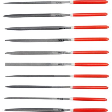 Dildelių rinkinys | 180x85x5 mm | 10 vnt. YATO Dildelių rinkinys | 180x85x5 mm | 10 vnt. YATO