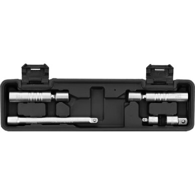 Dinamometrinis raktas | 10 mm (3/8") | 10 - 60 Nm | su antgaliais | 6 vnt YATO 6