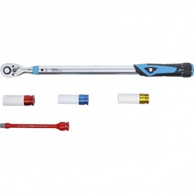 Dinamometrinis raktas su rinkiniu 40-200Nm 1/2" BGS-Technic 2818 3 Dinamometrinis raktas su rinkiniu 40-200Nm 1/2" BGS-Technic 2818 3