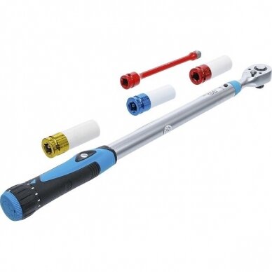 Dinamometrinis raktas su rinkiniu 40-200Nm 1/2" BGS-Technic 2818 5 Dinamometrinis raktas su rinkiniu 40-200Nm 1/2" BGS-Technic 2818 5