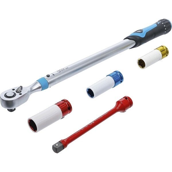 Dinamometrinis raktas su rinkiniu 40-200Nm 1/2" BGS-Technic 2818 2 Dinamometrinis raktas su rinkiniu 40-200Nm 1/2" BGS-Technic 2818 2