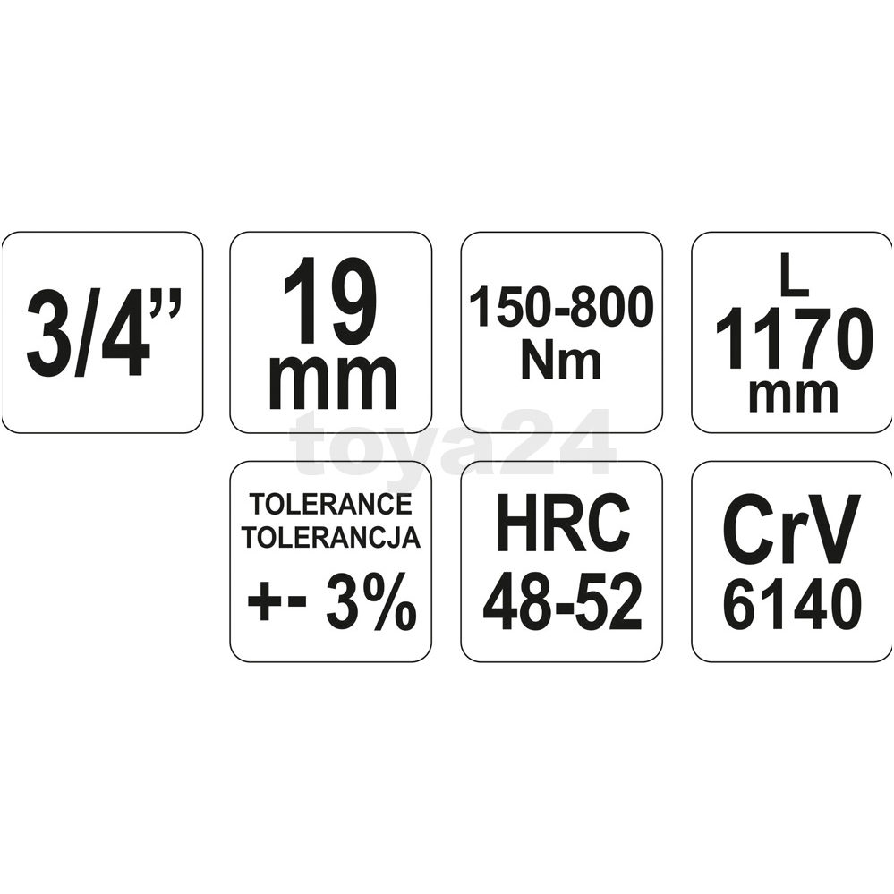 Dinamometrinis raktas 3/4 ", 150-800 Nm 4 Dinamometrinis raktas 3/4 ", 150-800 Nm 4