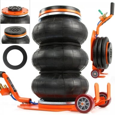 Domkratas pneumatinis 3.5T su 3 oro pagalvėmis BJC B80142 Domkratas pneumatinis 3.5T su 3 oro pagalvėmis BJC B80142