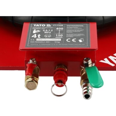 Domkratas pneumatinis | 4.0T YATO 4 Domkratas pneumatinis | 4.0T YATO 4
