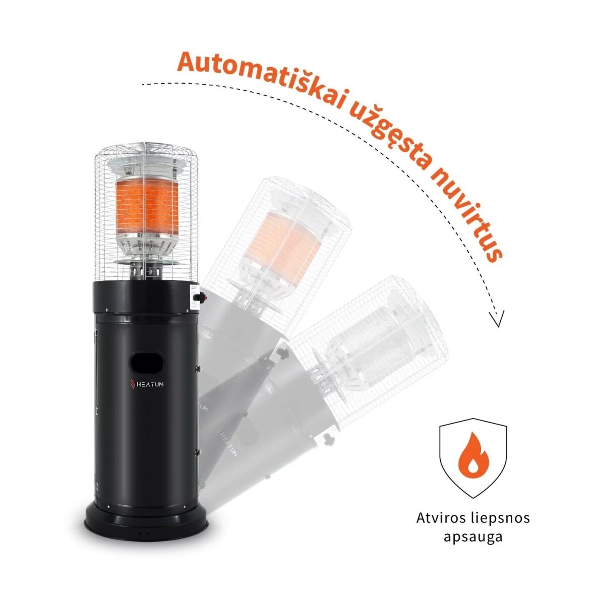 Dujinis lauko šildytuvas 10kW Heatum Legacy 4