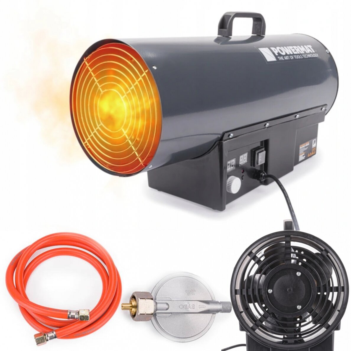 Dujinis šildytuvas 65kW su termostatu LCD Dujinis šildytuvas 65kW su termostatu LCD