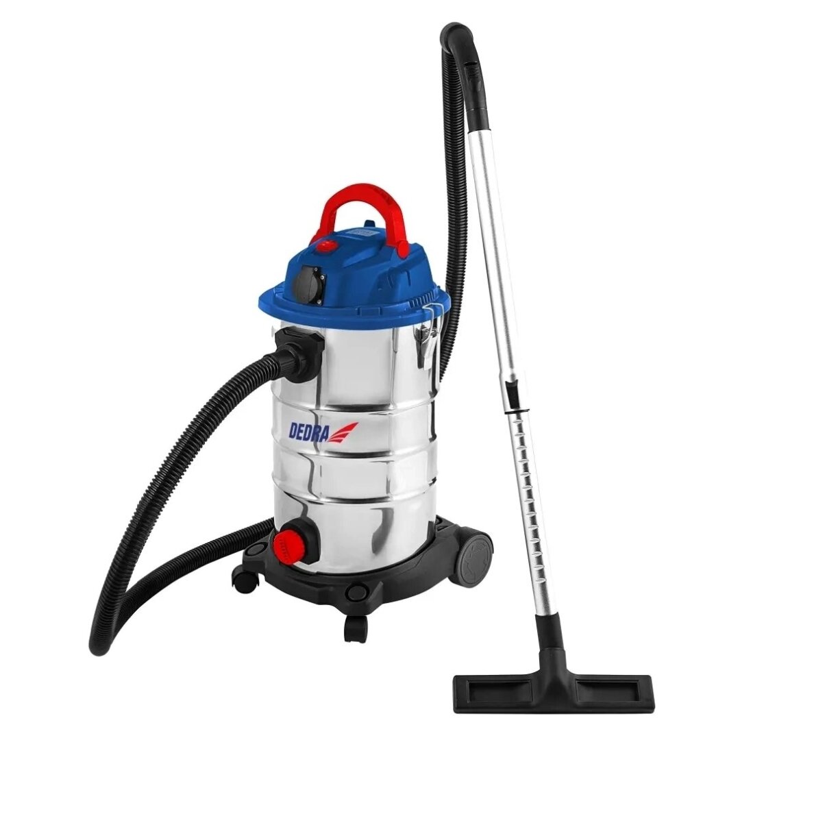 Dulkių siurblys su filtro nukratymu, drėgno ir sauso valymo 1600W, 30L DEDRA DED6615 10 Dulkių siurblys su filtro nukratymu, drėgno ir sauso valymo 1600W, 30L DEDRA DED6615 10