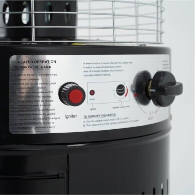 Dujinis lauko šildytuvas 10kW Heatum Legacy 10 Dujinis lauko šildytuvas 10kW Heatum Legacy 10