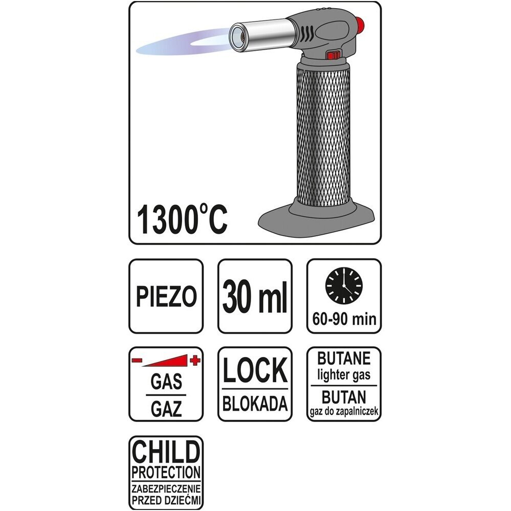 Dujinis degiklis su pjezo 1300º C 1